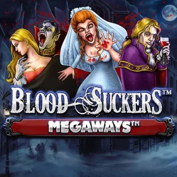 Slots logo of Blood Suckers Megaways from Red Tiger Gaming at Casinoly Casino