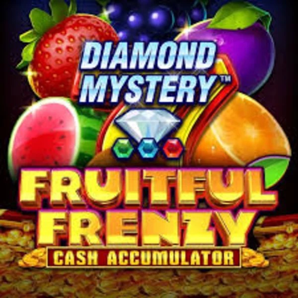 Diamond Mystery Fruitful Frenzy Cash Accumulator by Greentube, showcased at casinoly-casino.eu – game logo